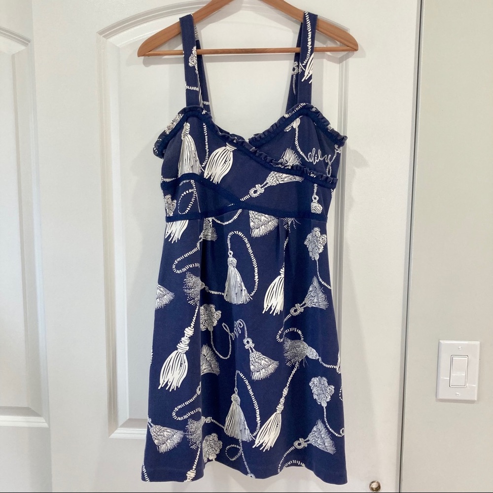 Lily Pulitzer Joanie spaghetti strap navy dress